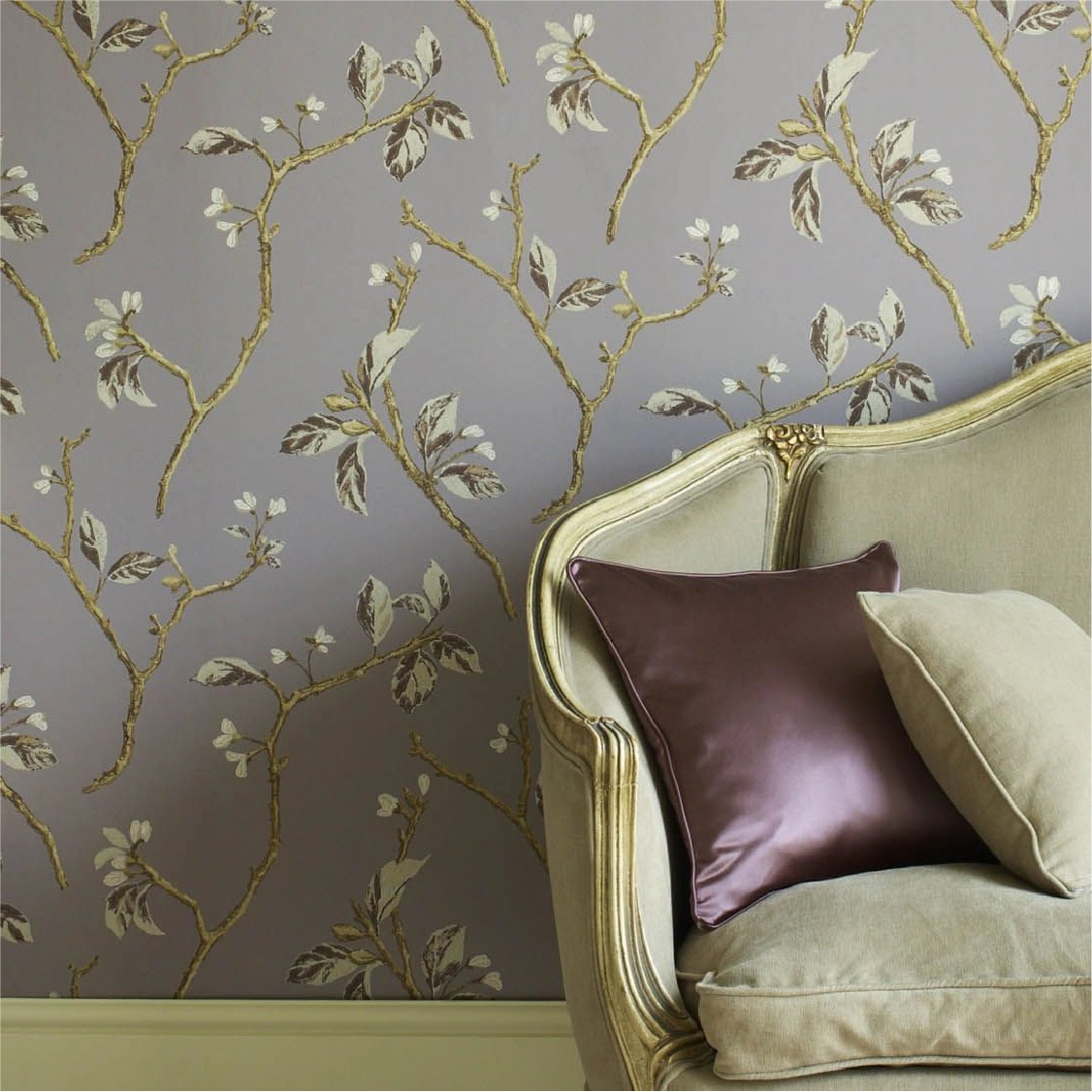 Flocking Wall Covering Fabric DB114S-3C