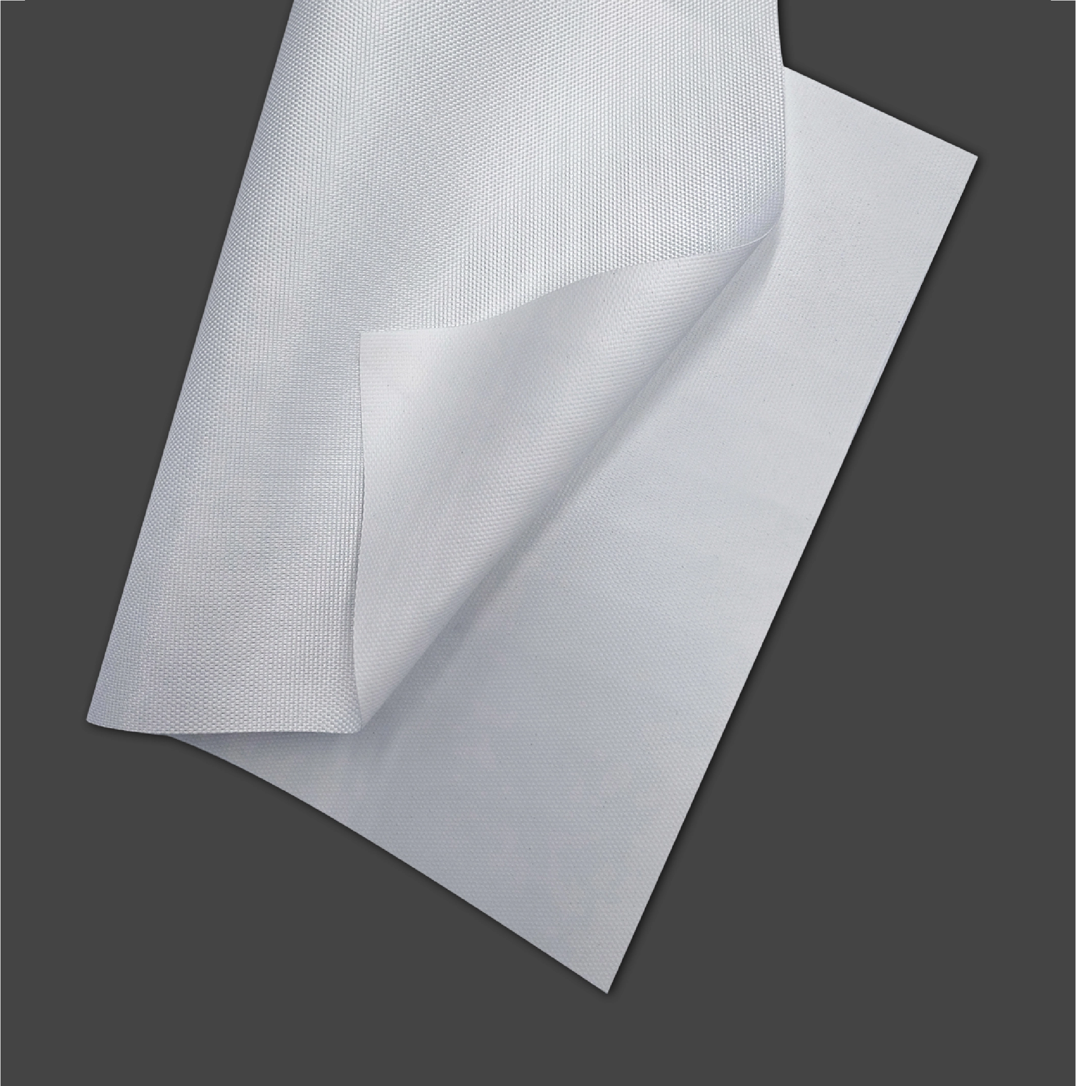 white polyester canvas